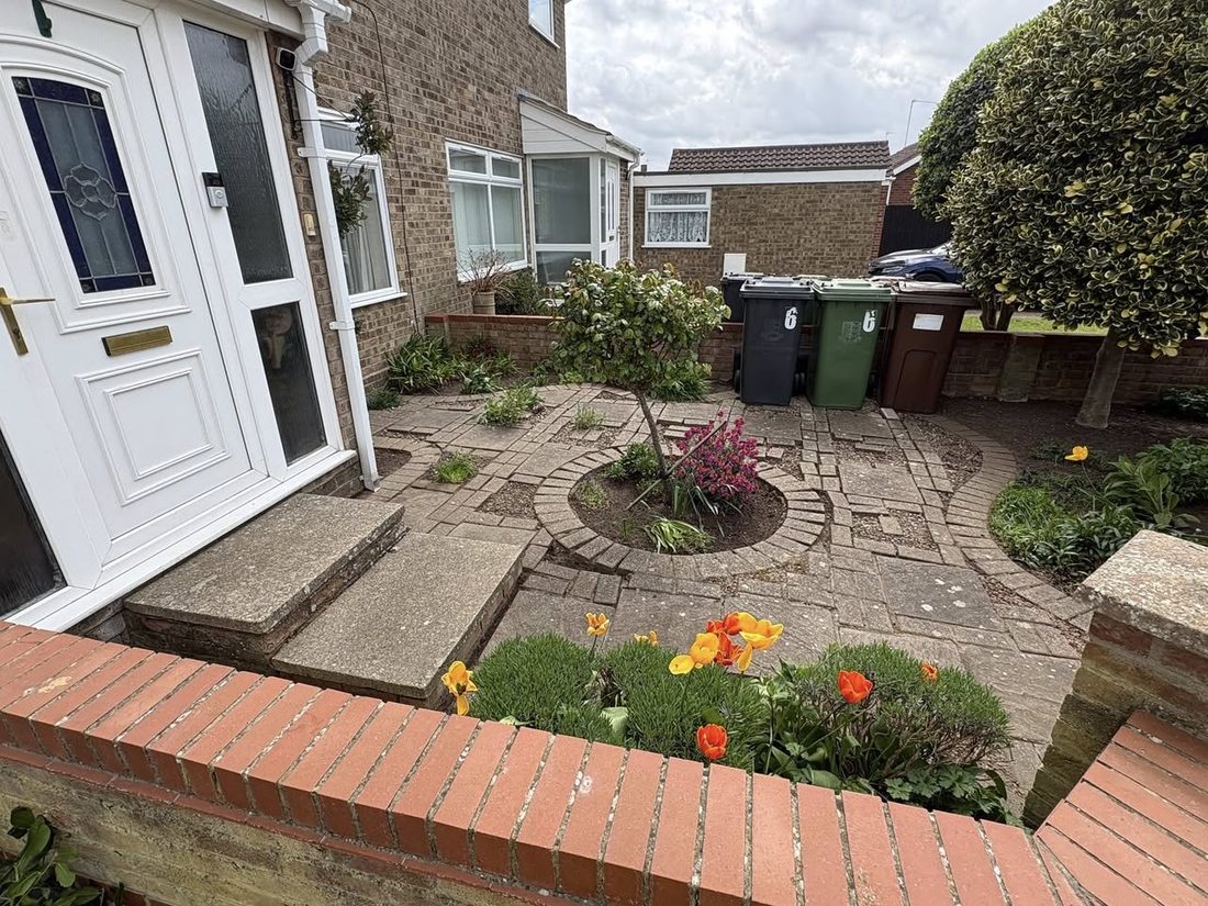 Front garden after tidy